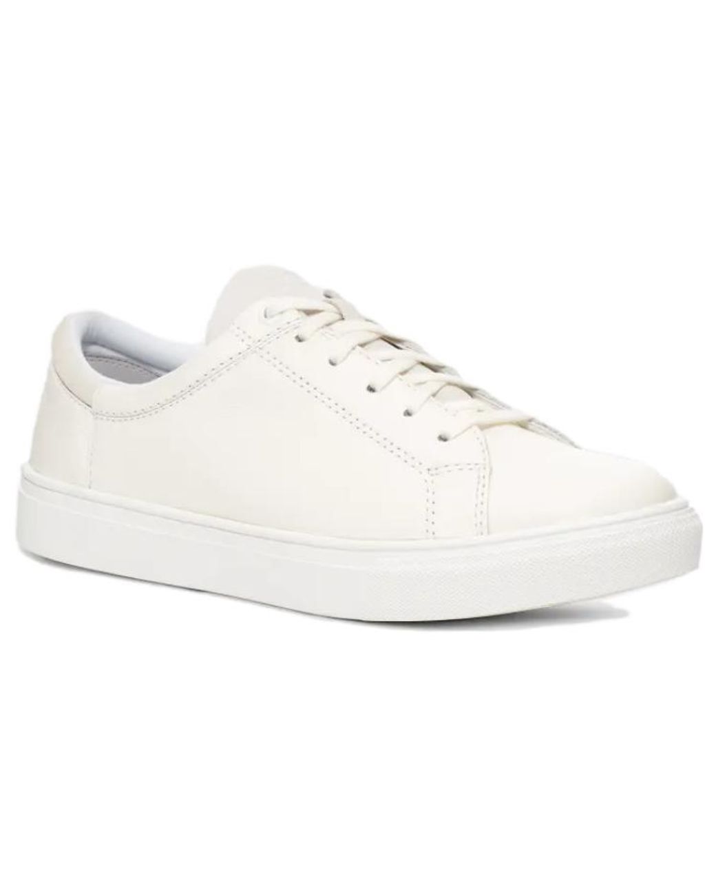 Ugg White Baysider Low Weather Shoe Leather' for men