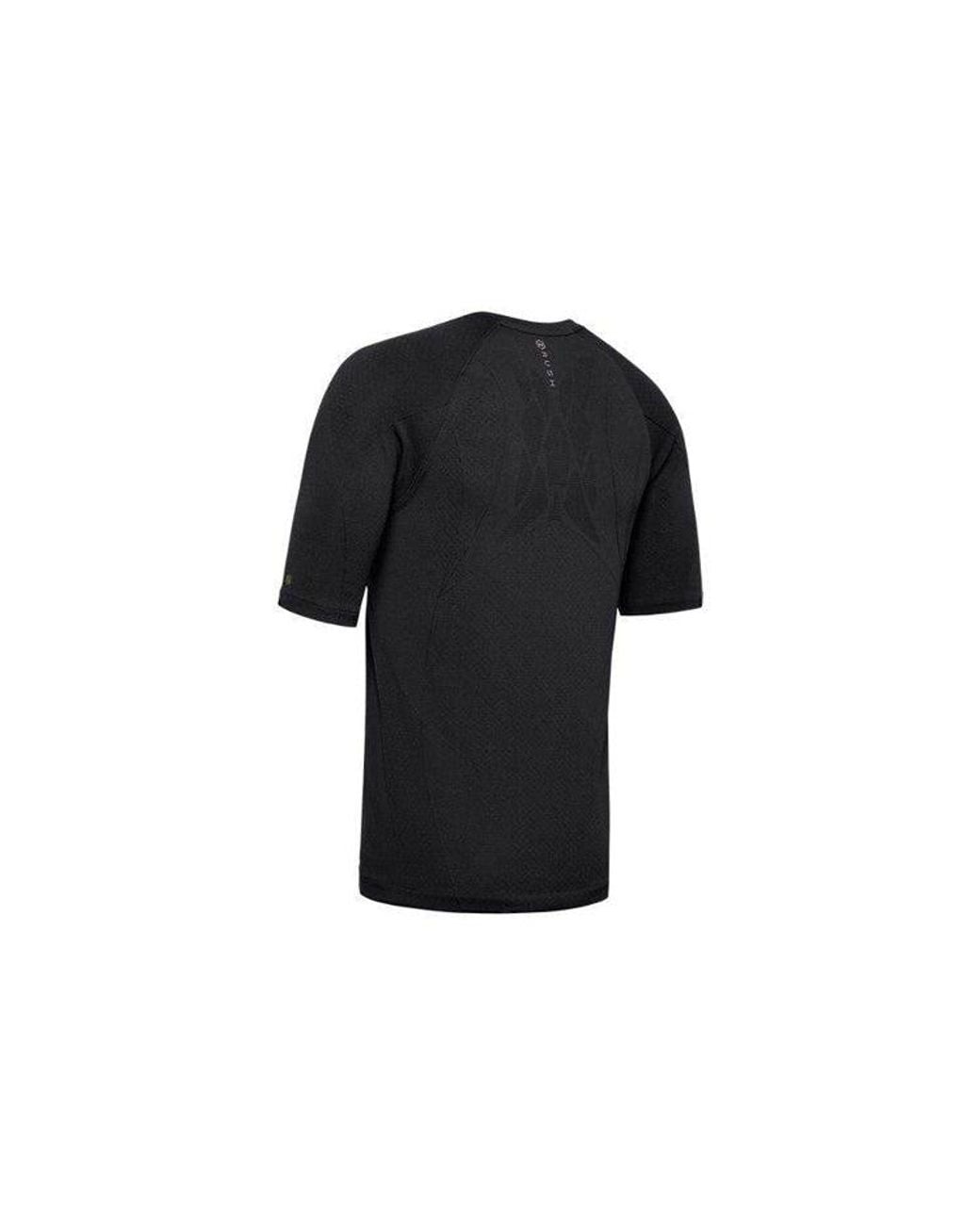 Under Armour Black Rush Seamless Short Sleeve for men