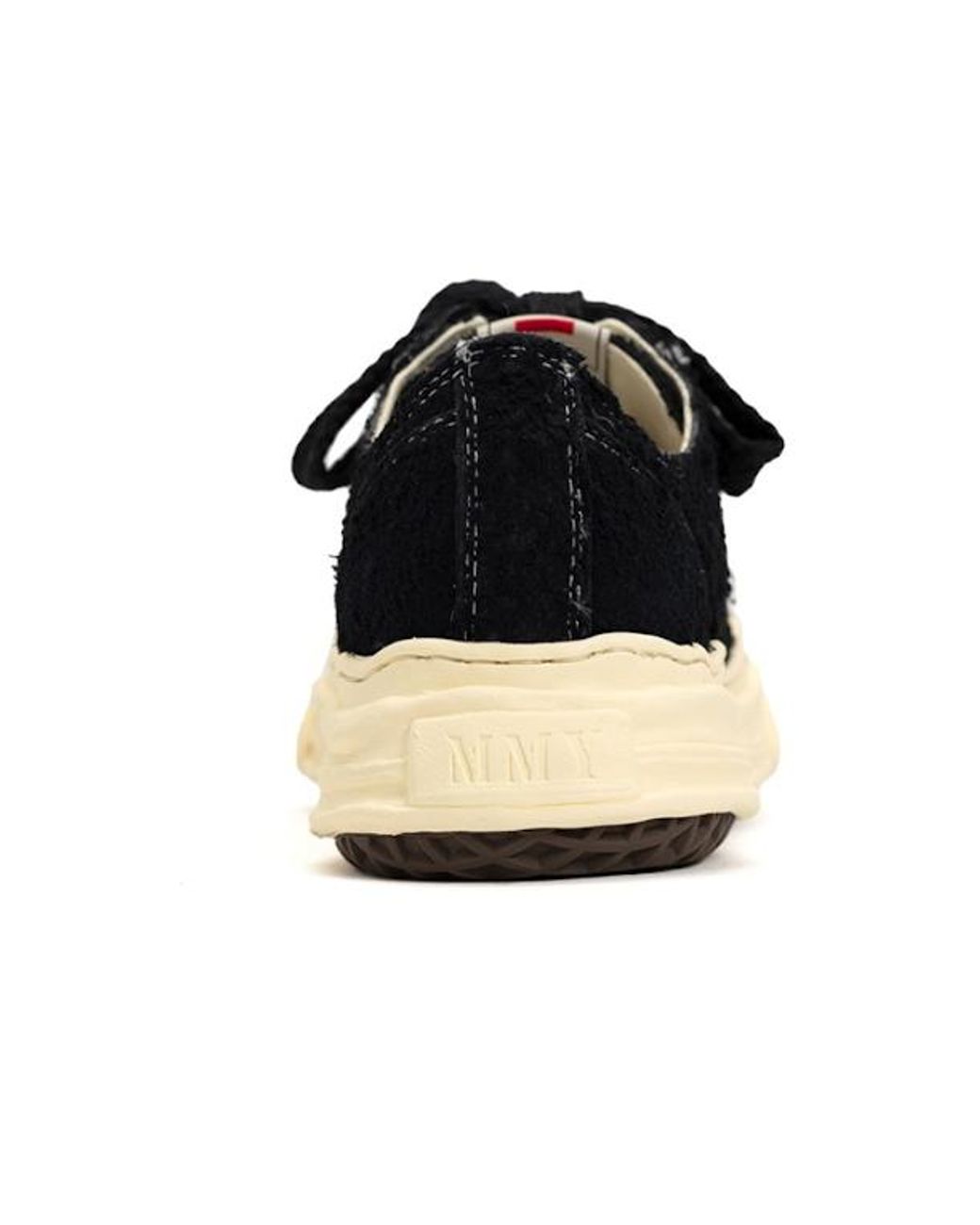 Maison Mihara Yasuhiro Black Hank Low Original Sole Broken Suede for men