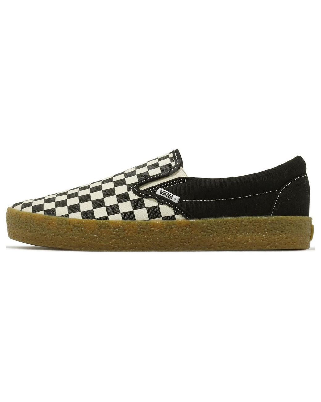 Vans Black Slip-On Checkerboard