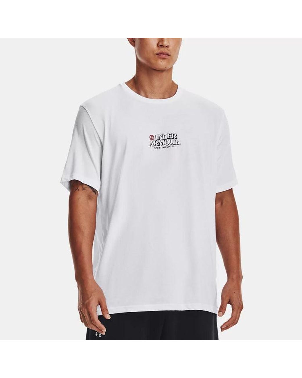 Under Armour White Training Graphics Tee for men