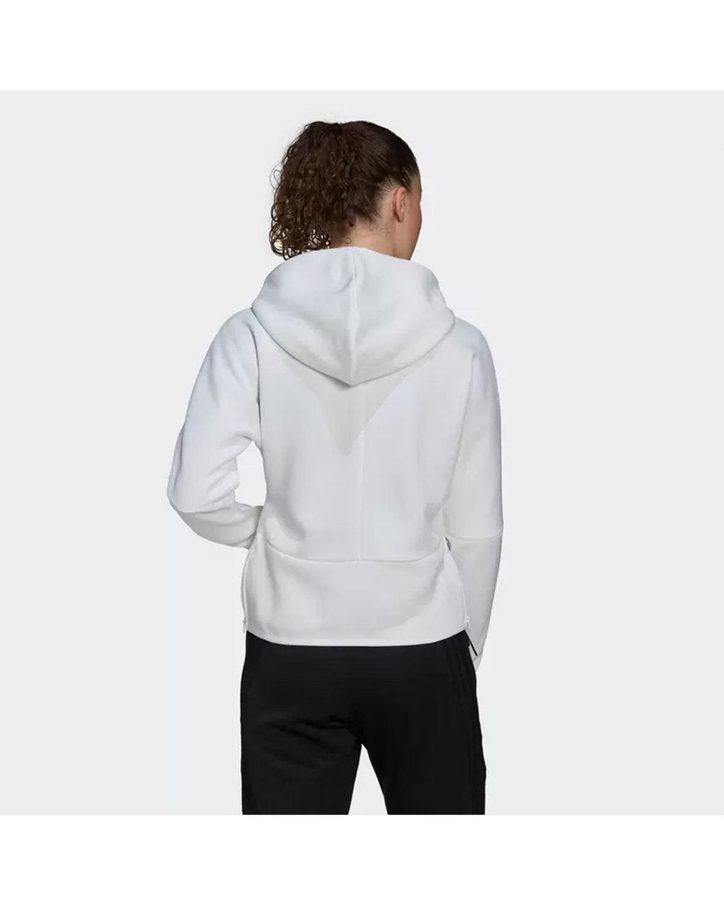 Adidas Blue (Wmns) Adida X James Bonds Z.N.E. Hoodie