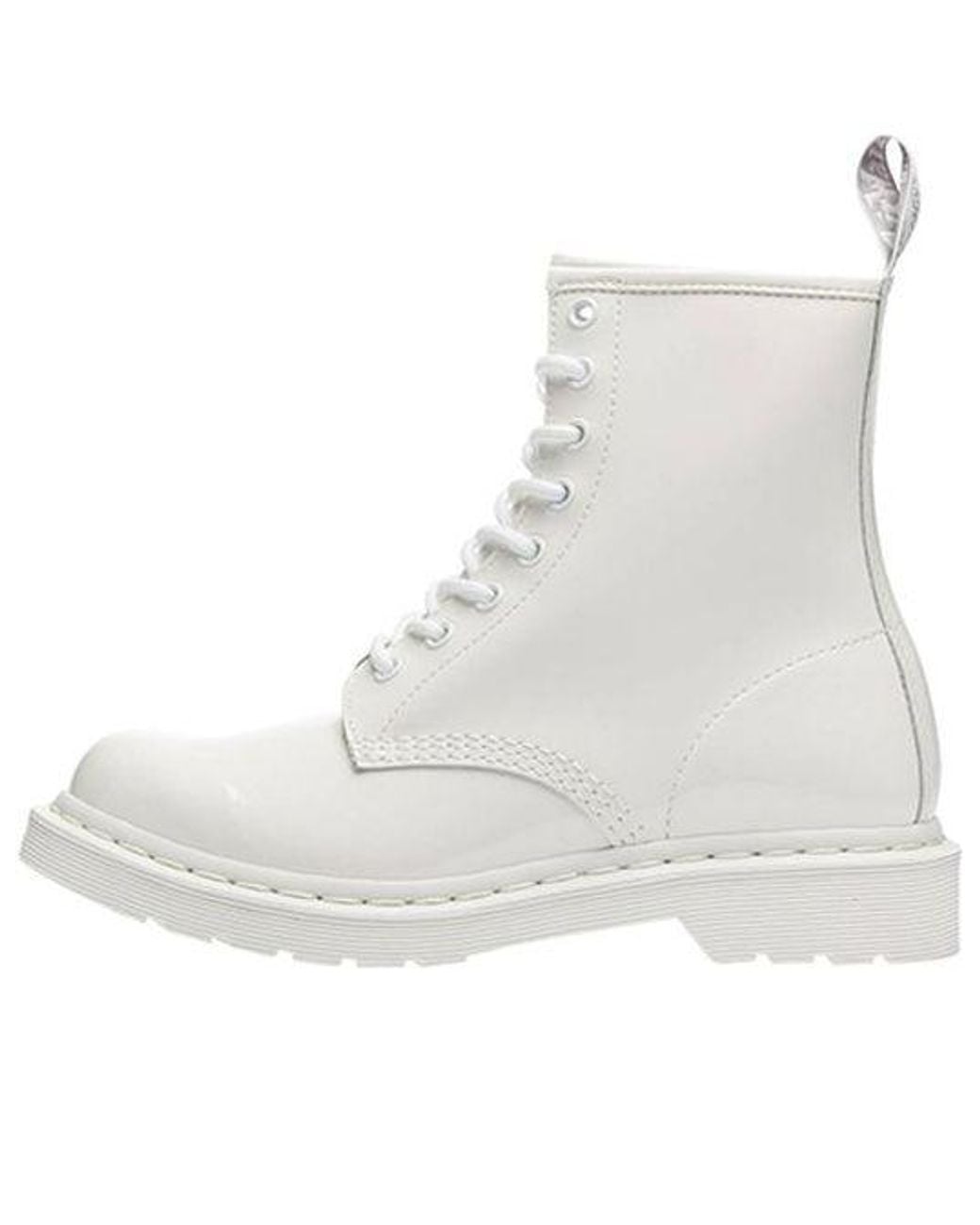Dr. Martens White (Wmns) 1460 Mono Martin Boots