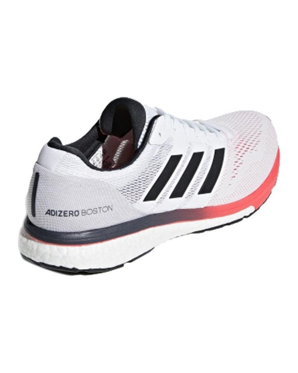 Adidas White Adizero Boston 'Shock' for men