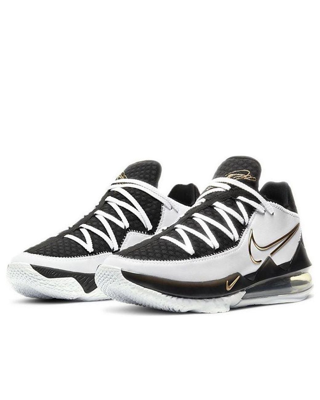 Nike Black Lebron 17 Low 'Metallic' for men
