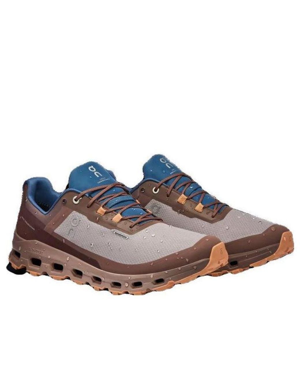 On Shoes Brown Cloudvista Waterproof 'Zinc Grape' for men