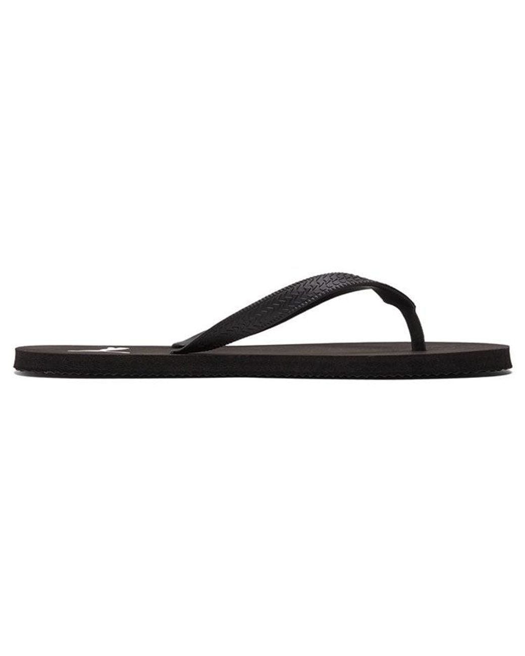 PUMA Black First Flip Sandals Slides for men