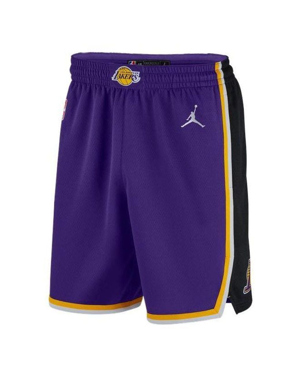 Nike Purple Nba Statement Edition Basketball Shorts 'Los Angeles Lakers' for men