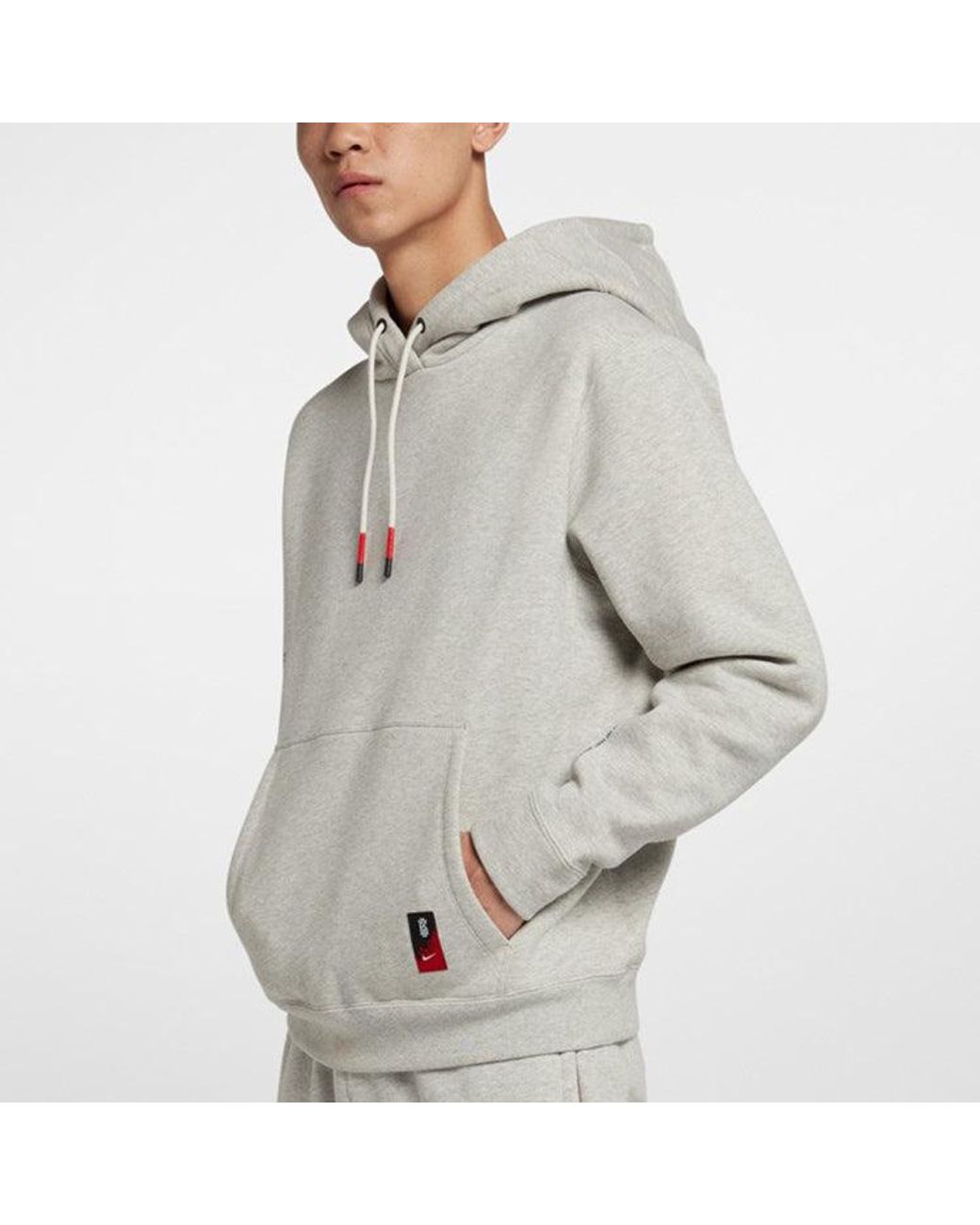 Nike Gray Kyrie Kyrie Irving Basketball Sports Fleece Lined for men