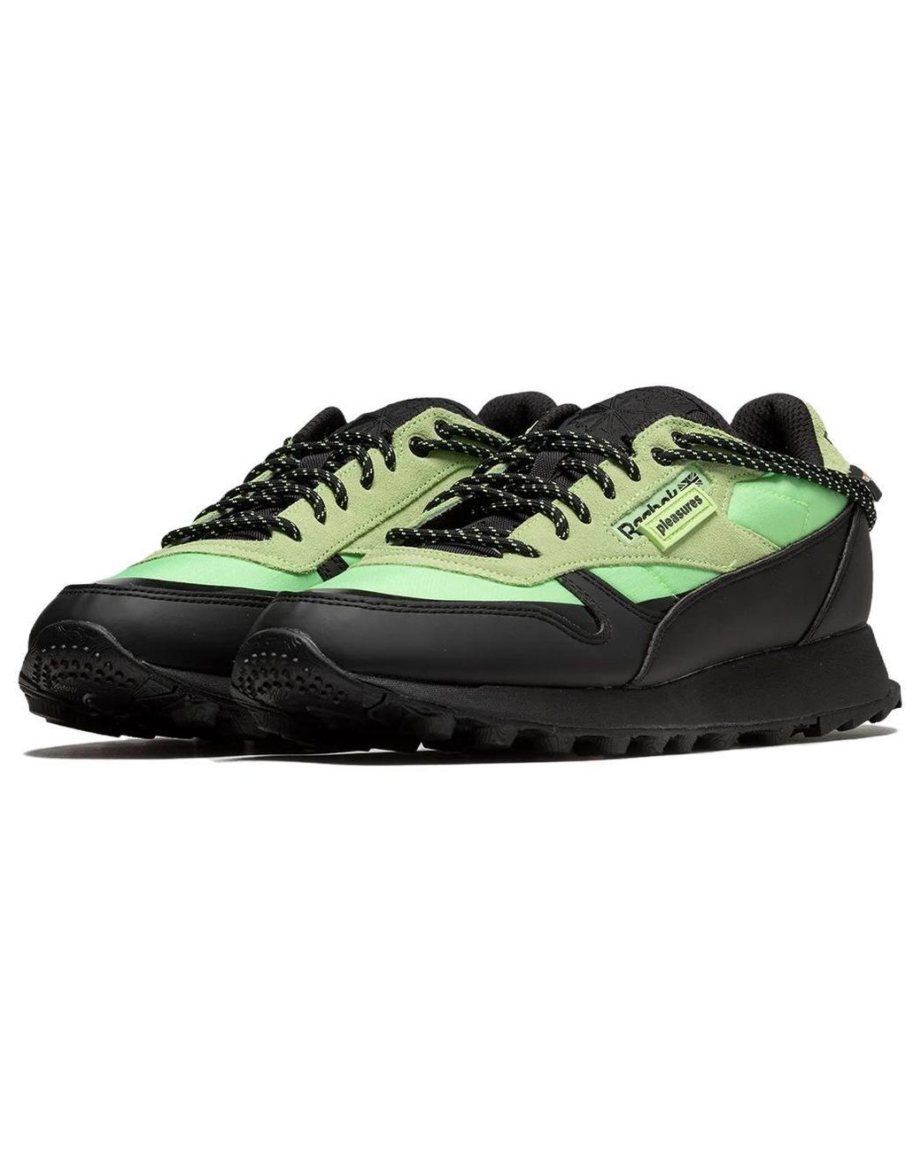 Reebok Green Classic Leather Trail X Pleasure 'Neon Mint' for men