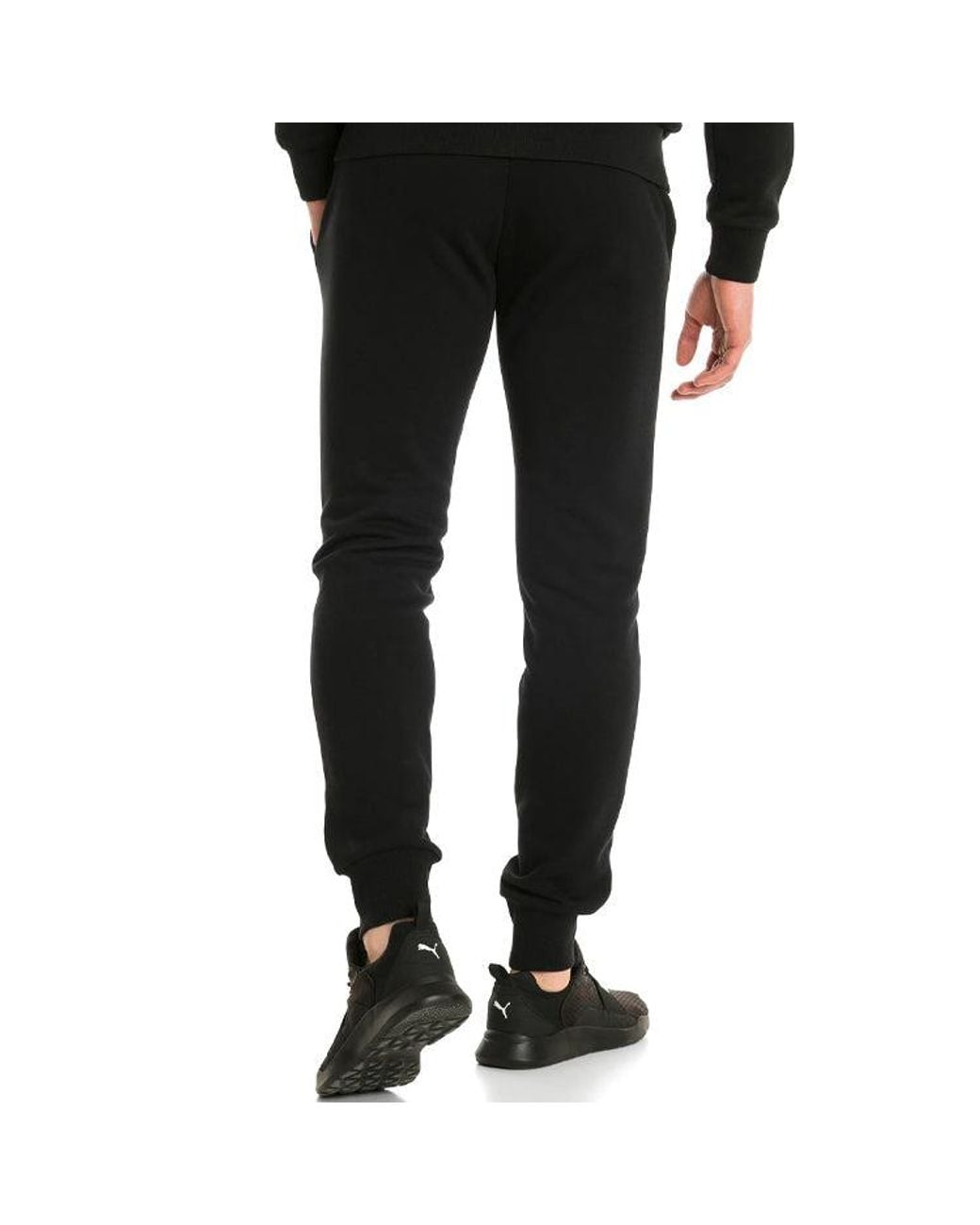 PUMA Black Essential Logo Pants for men