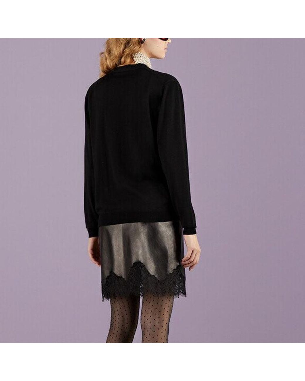 Gucci Black (Wmns) Extra Fine Wool Cardigan