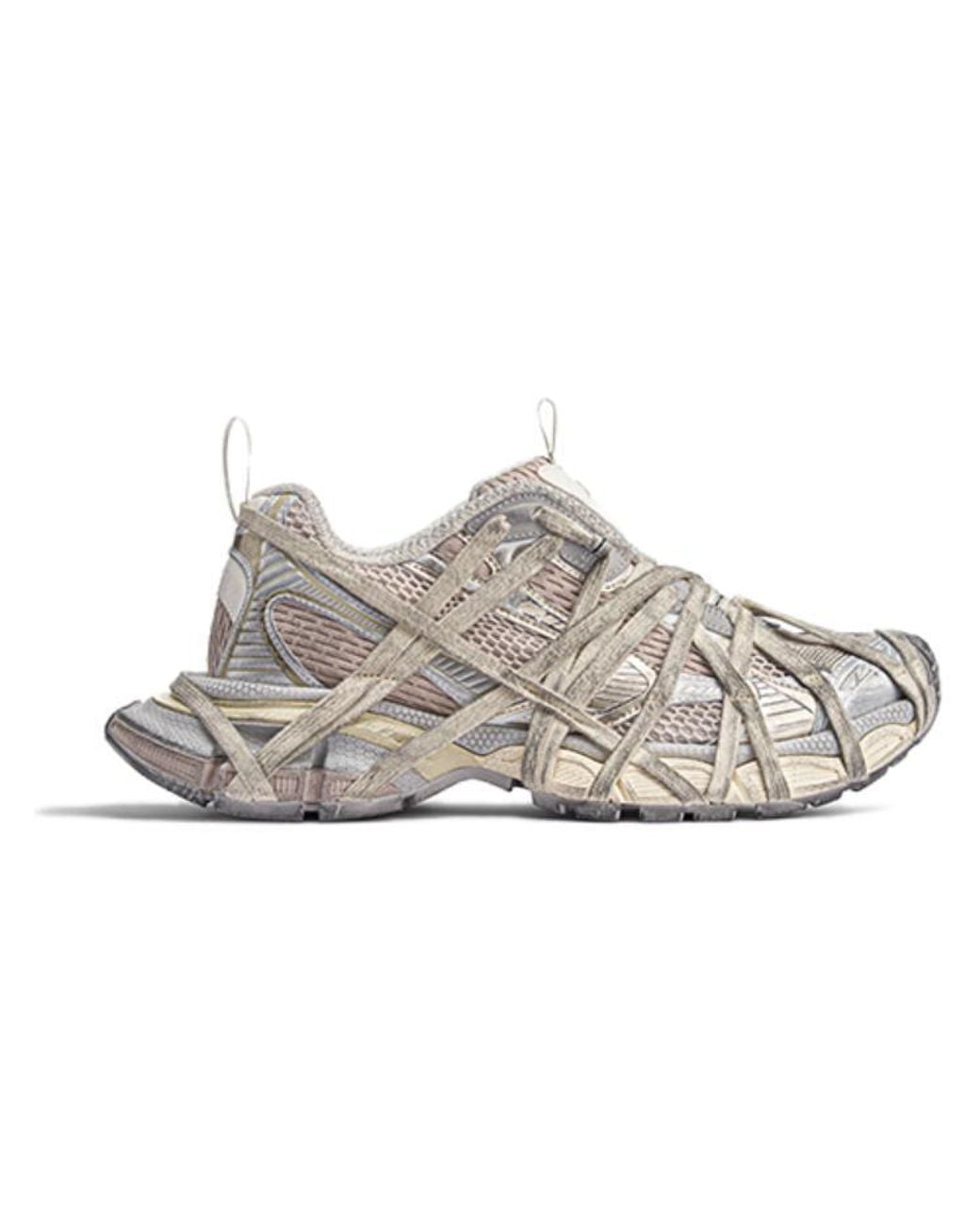 Balenciaga Gray 3Xl Extreme Lace Sneakers 'Light Mesh And Polyurethane' for men