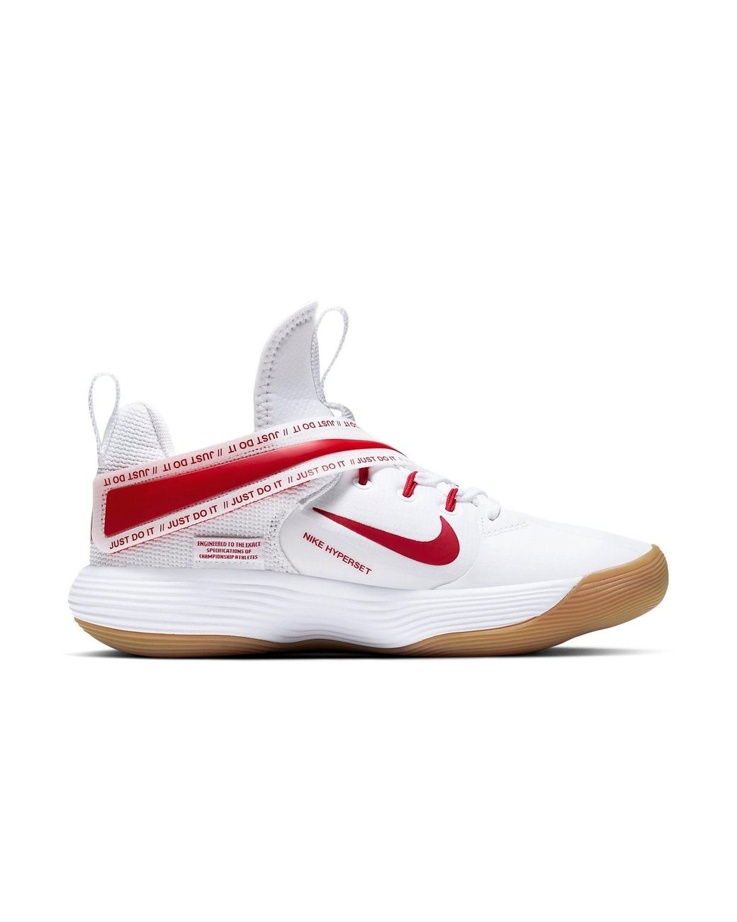Nike White (Wmns) React Hyperset 'University Gum'