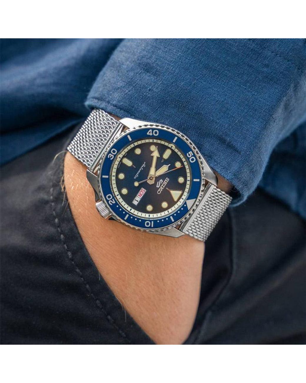 Seiko Metallic No. 5 Series Watch Sports Small