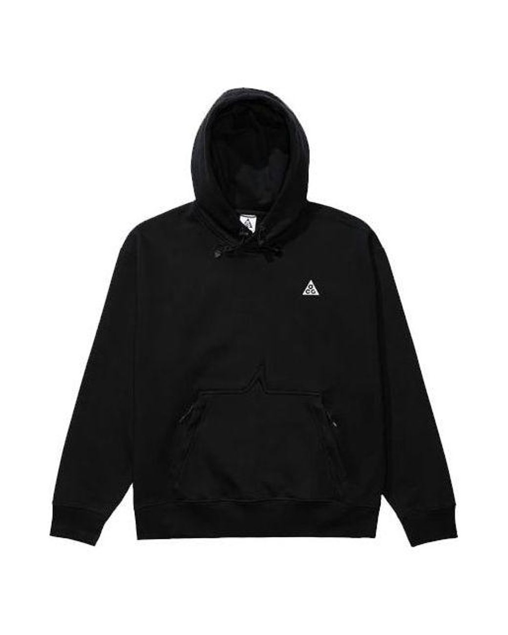 Nike Black Acg Casual Embroidered Logo Hooded Pullover Long Sleeves for men