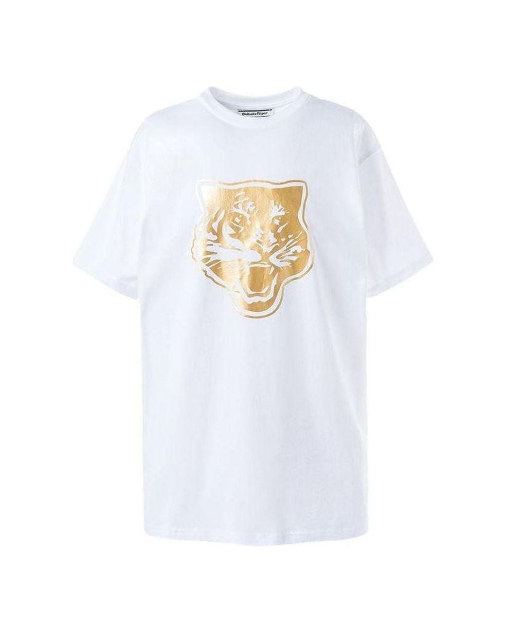 Onitsuka Tiger White Graphic T-Shirt for men