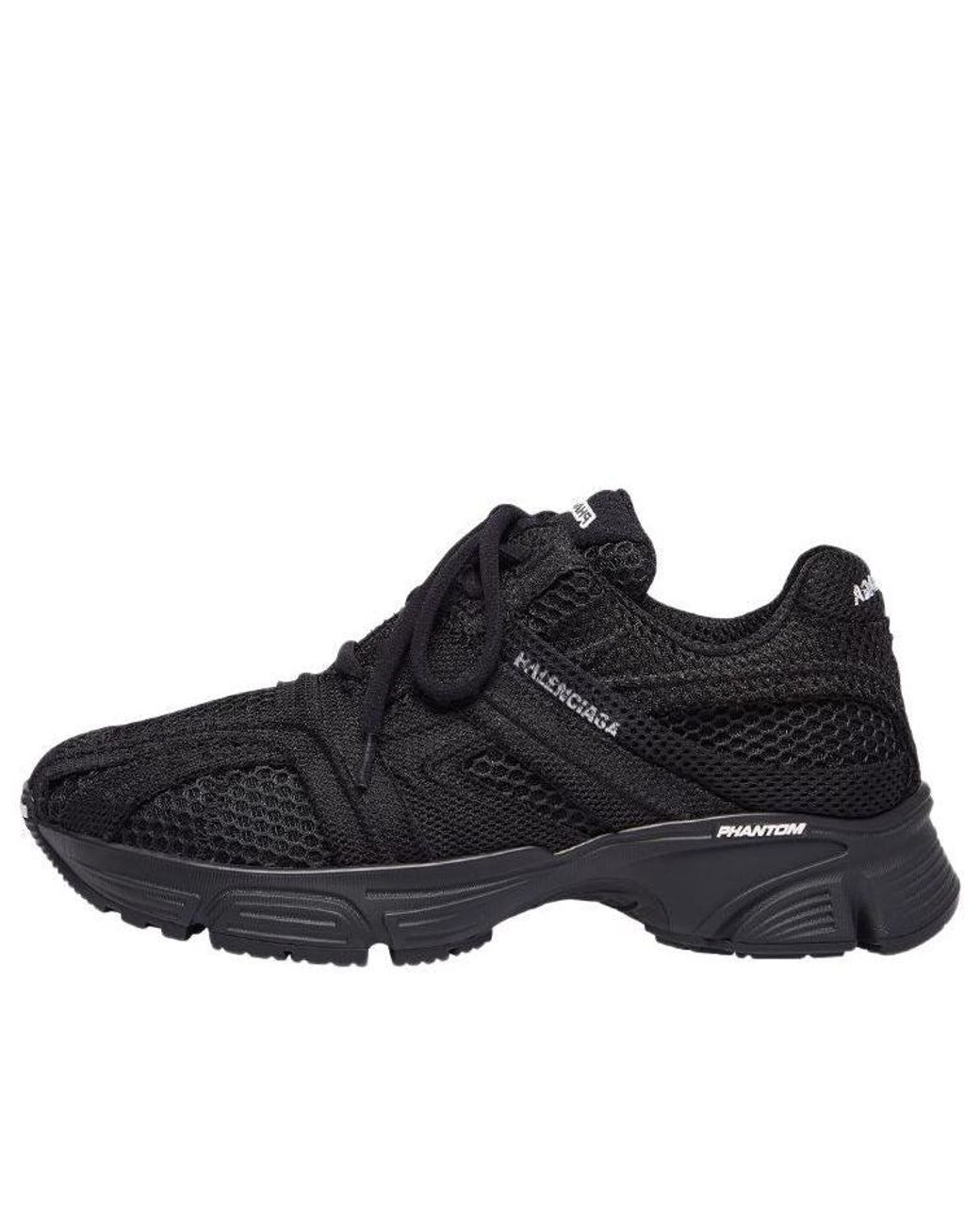 Balenciaga Black Phantom Logo Printed Sneakers for men