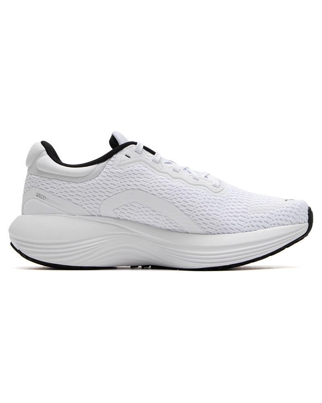 PUMA White Scend Pro Running Shoes for men