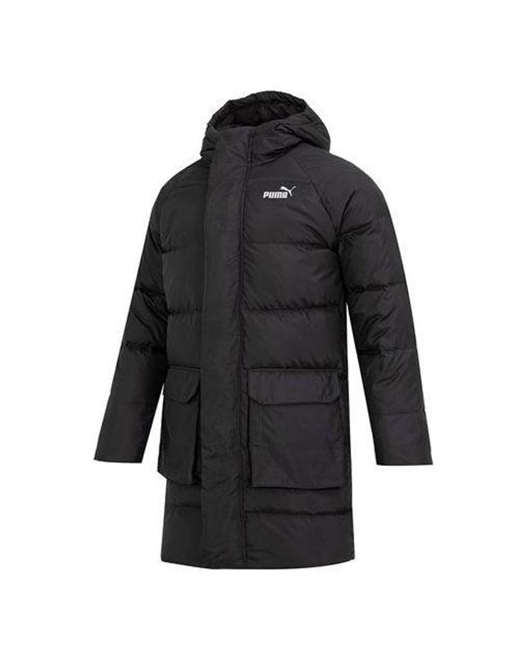 PUMA Black Das Long Down Jacket for men