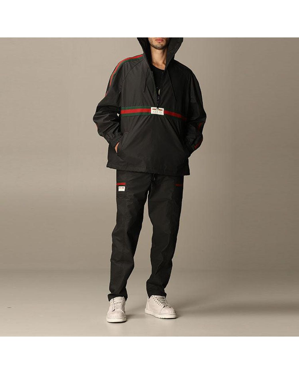 Gucci Black Label Coated Cotton Trench Coat For for men