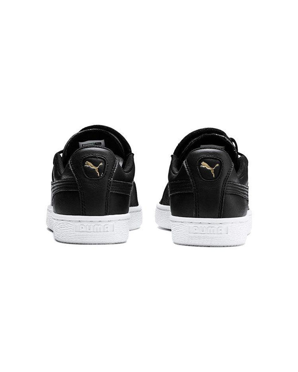 PUMA Black (Wmns) Basket Crush Emboss
