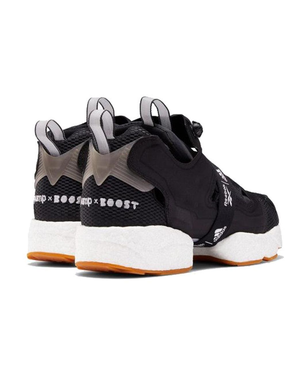 Reebok Black Instapump Fury X Boost Gum' for men