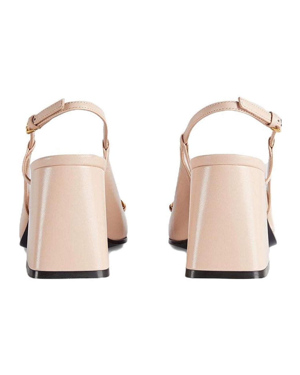 Gucci Natural (Wmns) Horsebit Mid Heel Slingback 'Neutral'