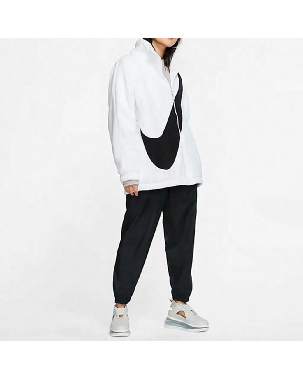 Nike White (Wmns) Big Swoosh Reversible Fur Jacket
