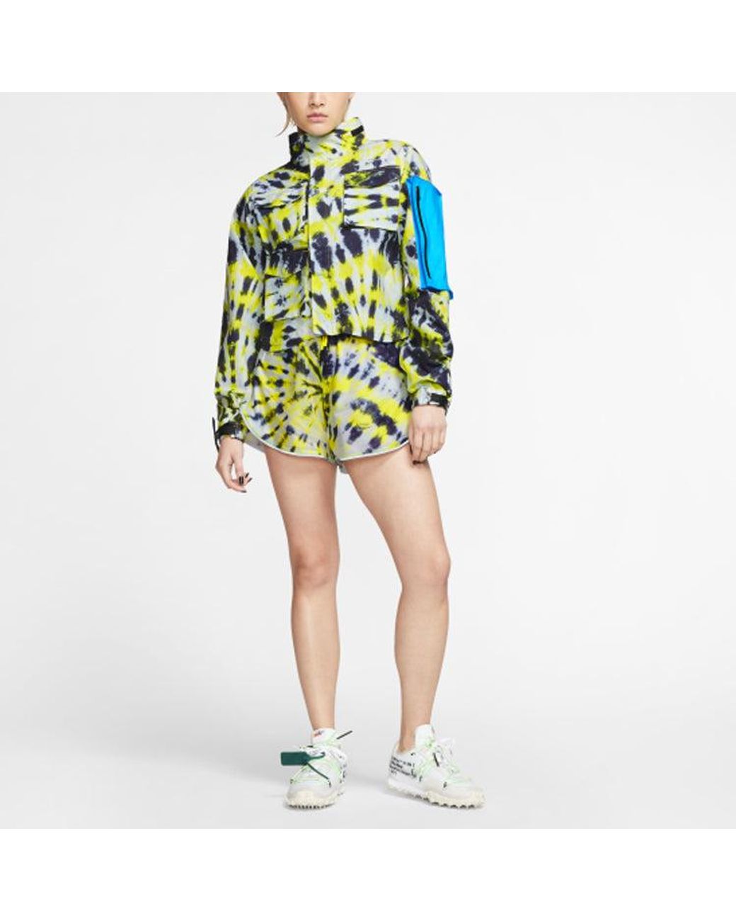 Nike Green (Wmns) Lab Tie Dye Jacket 'Volt'