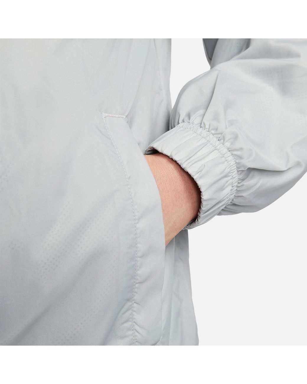 Nike Gray Windrunner Woven Anorak Jacket for men