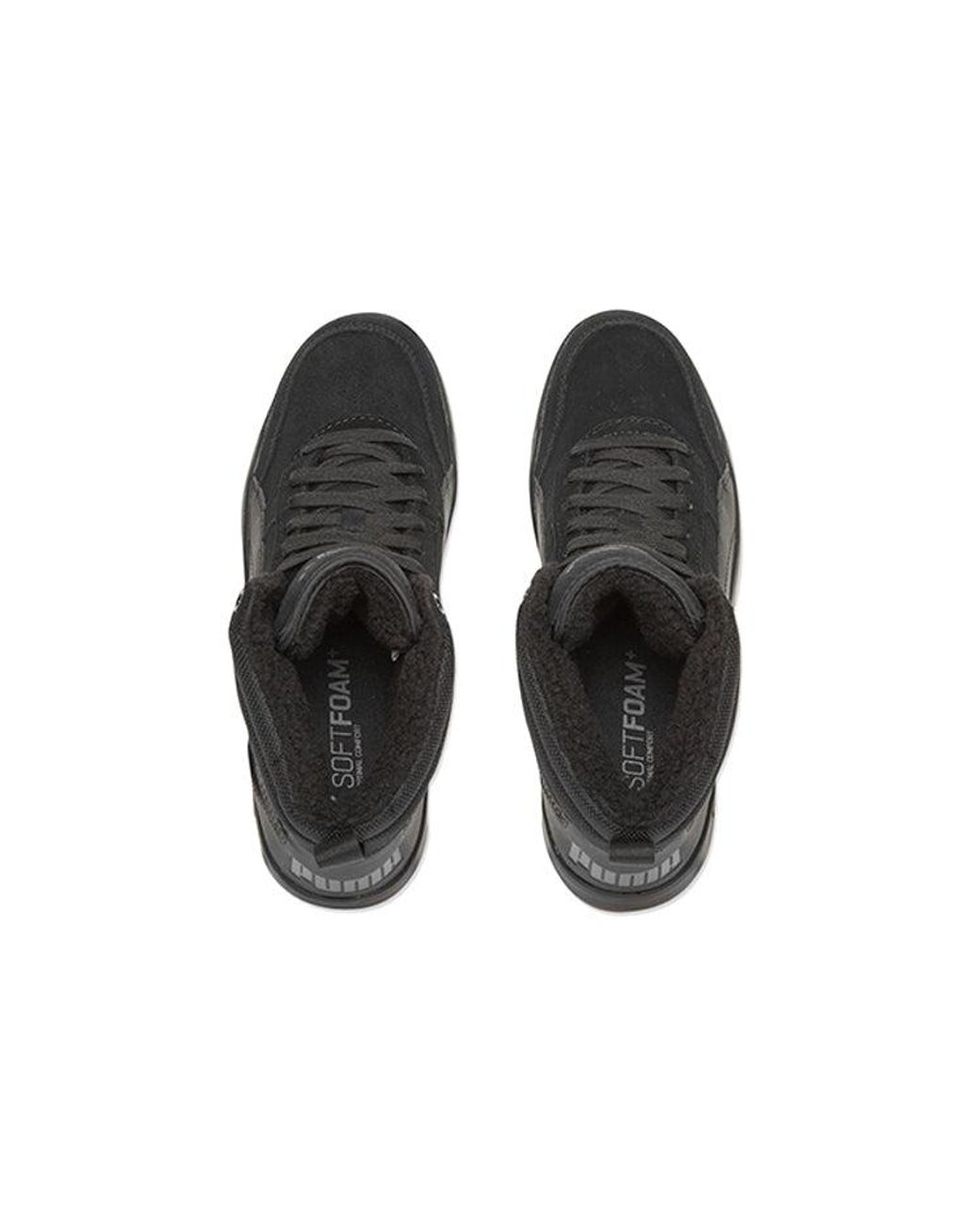 PUMA Black Rebound Street High Board Shoes for men