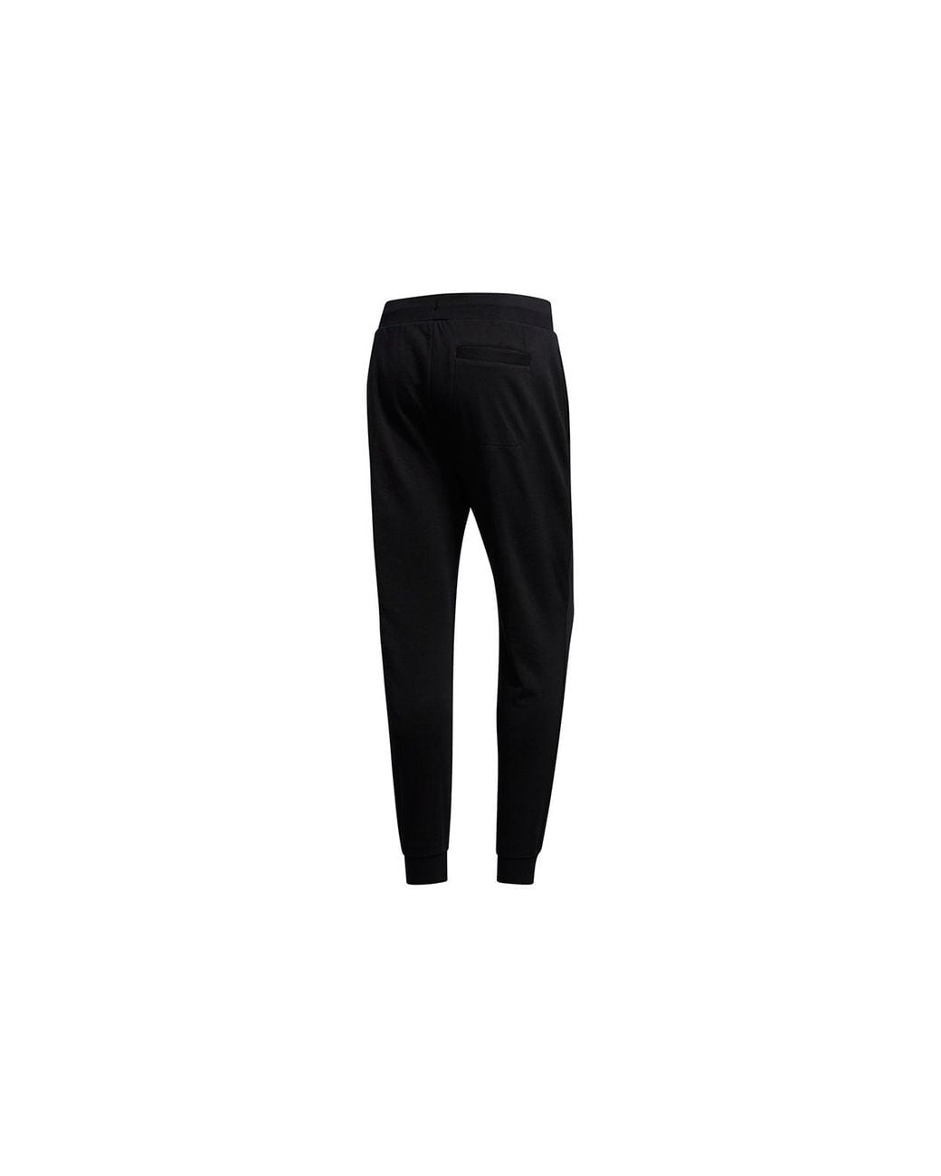 Adidas Black Neo Esntl Lg Tp 1 Metallic Logo Printing Bundle Feet Sports Pants/Trousers/Joggers for men