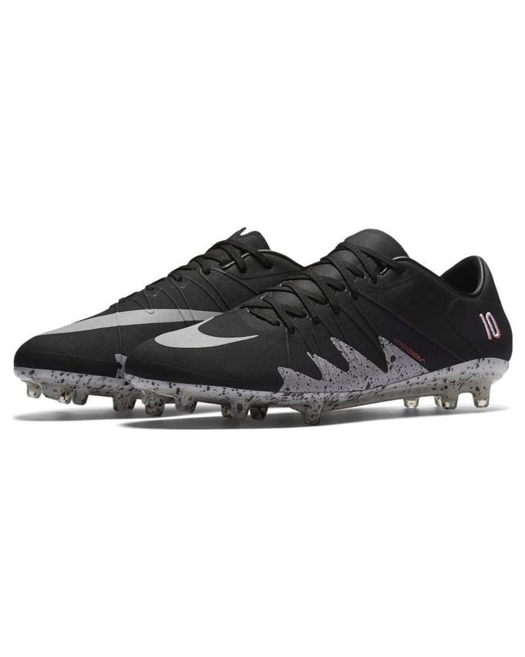 Nike Black Air Jordan X Hypervenom Phinish Njr Fg Metallic' for men