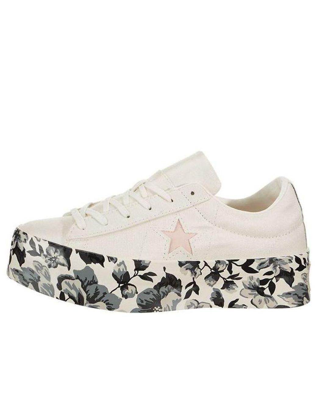 Converse White (Wmns) One Star Platform Ox Canvas Shoes
