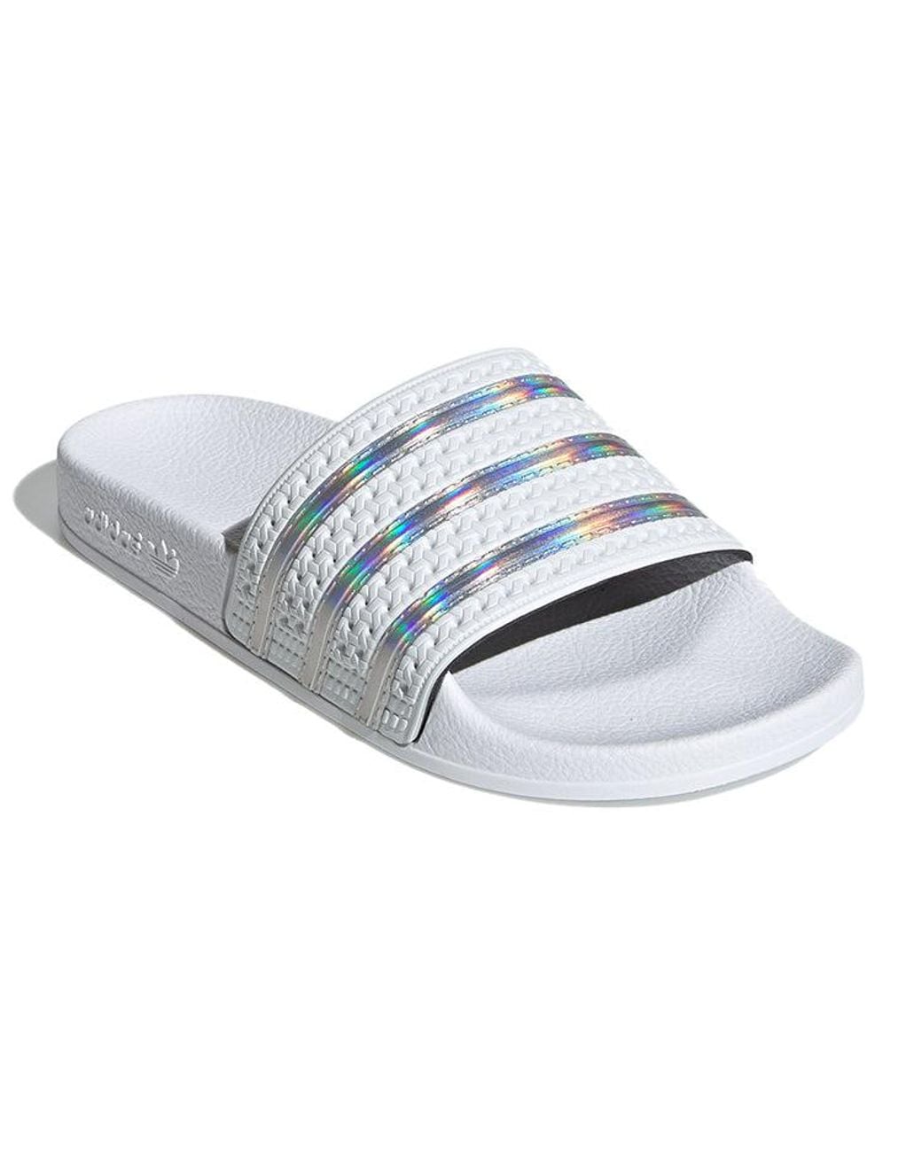 Adidas Blue (Wmns) Adilette Slide Iridescent'