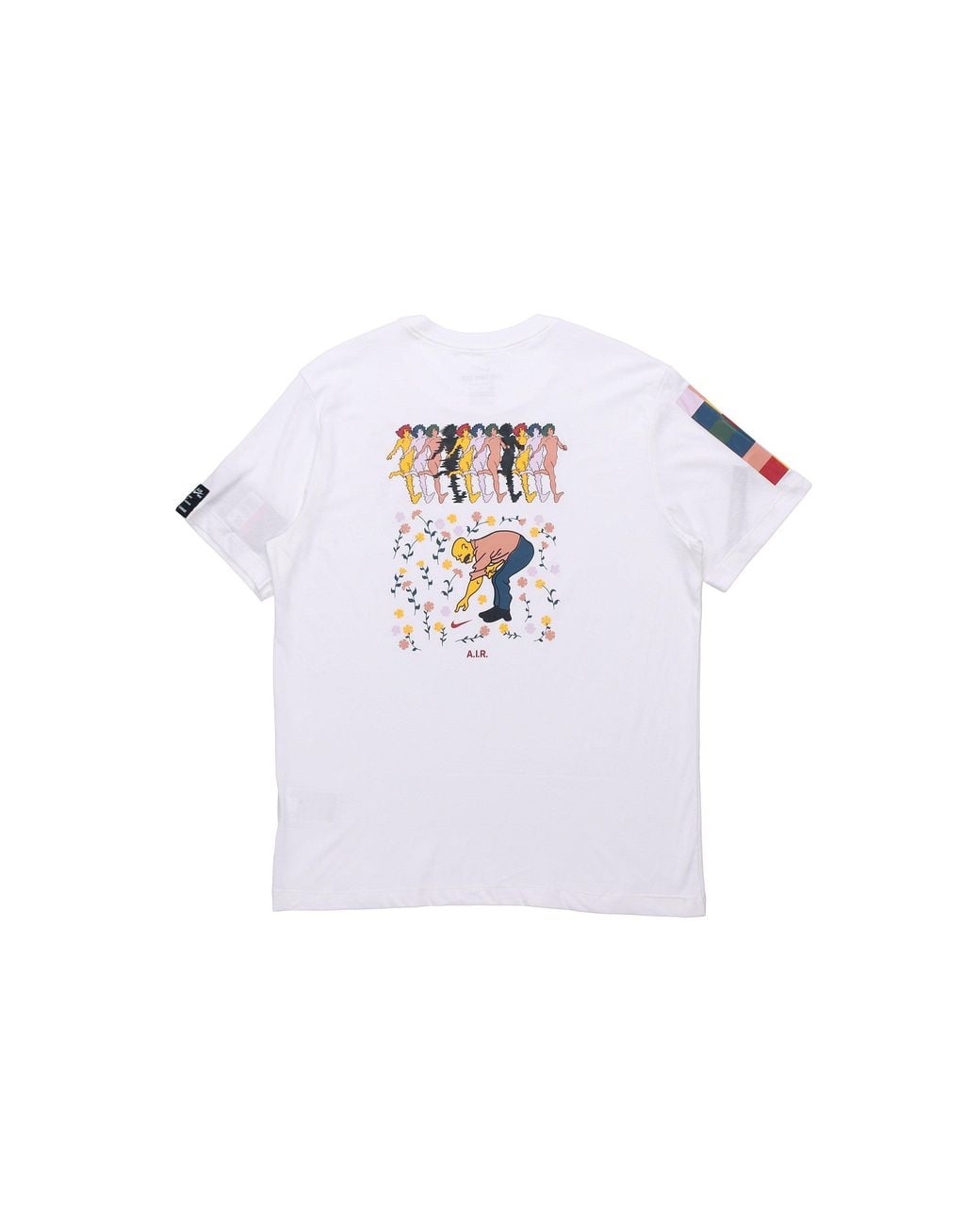 Nike White Dry-Fit Funny Printing Short Sleeve for men