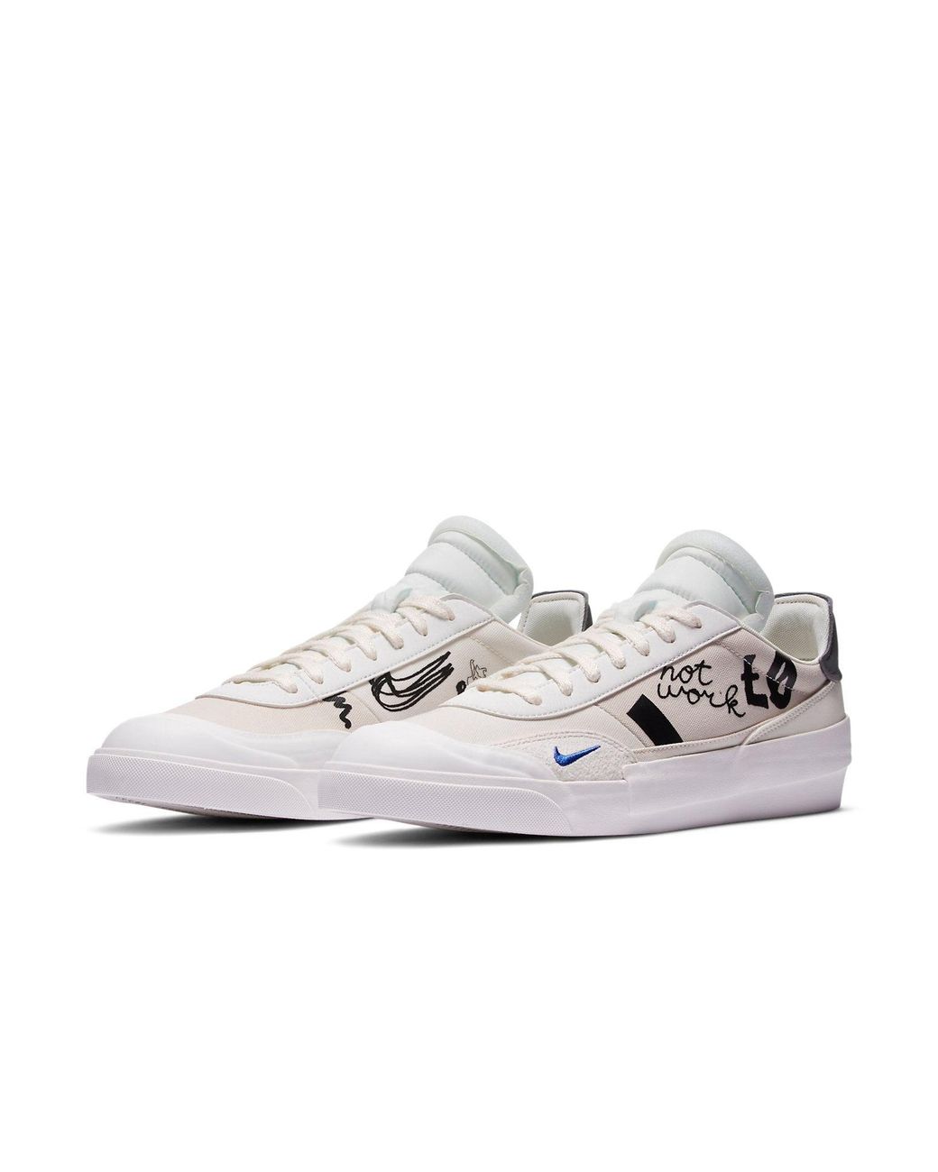 Nike White Drop Type Qs 'Scribbles' for men