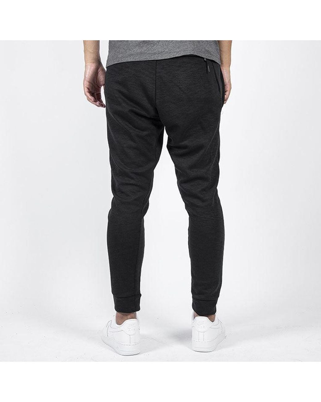Nike Black Logo Label Knit Sports Pants/Trousers/Joggers for men