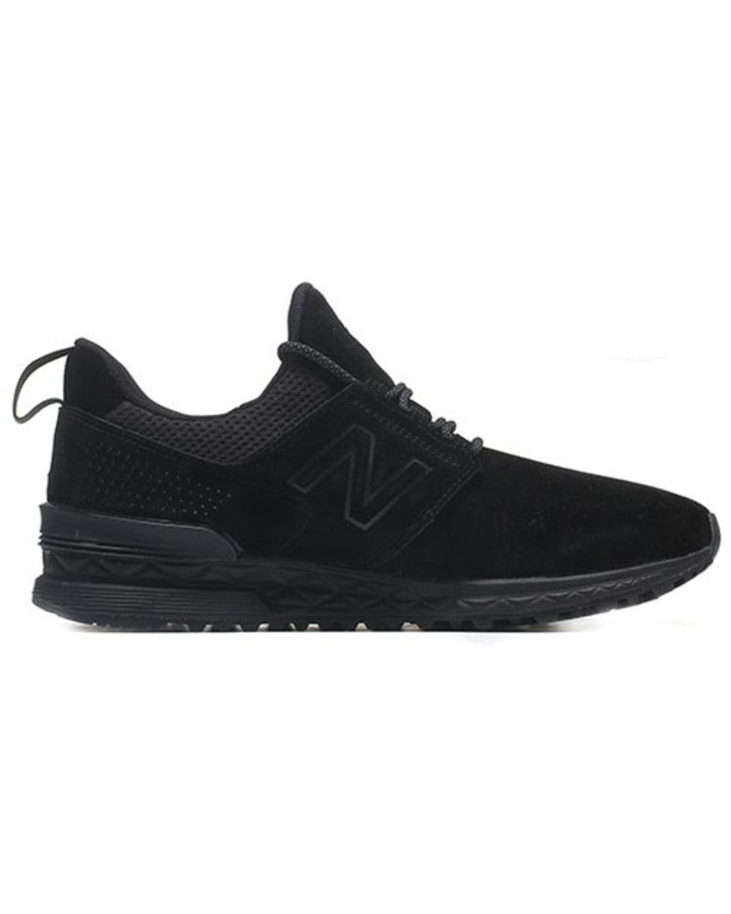New Balance Black 574S Series Suede for men