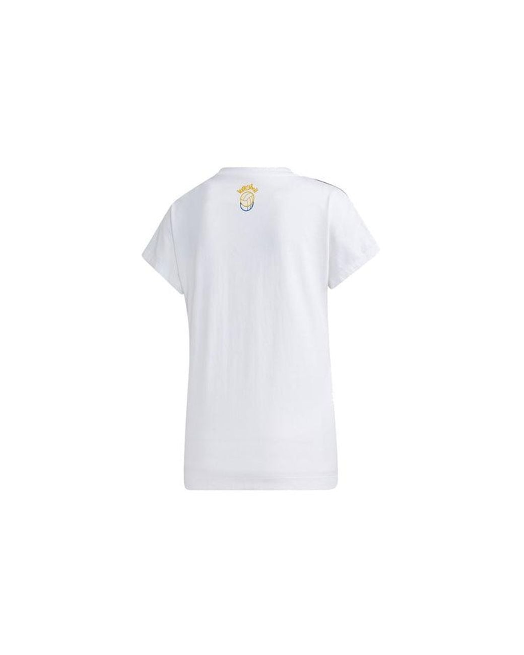 Adidas White (Wmns) Neo Panda Tee Printing Loose Short Sleeve