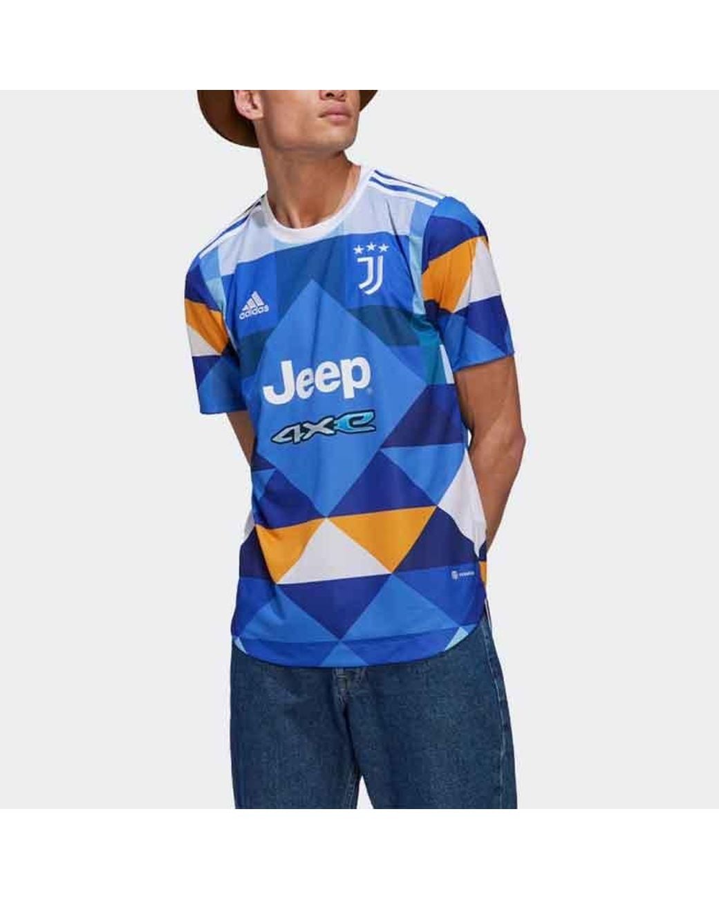Adidas Blue Juventus 21/22 Fourth Jersey for men
