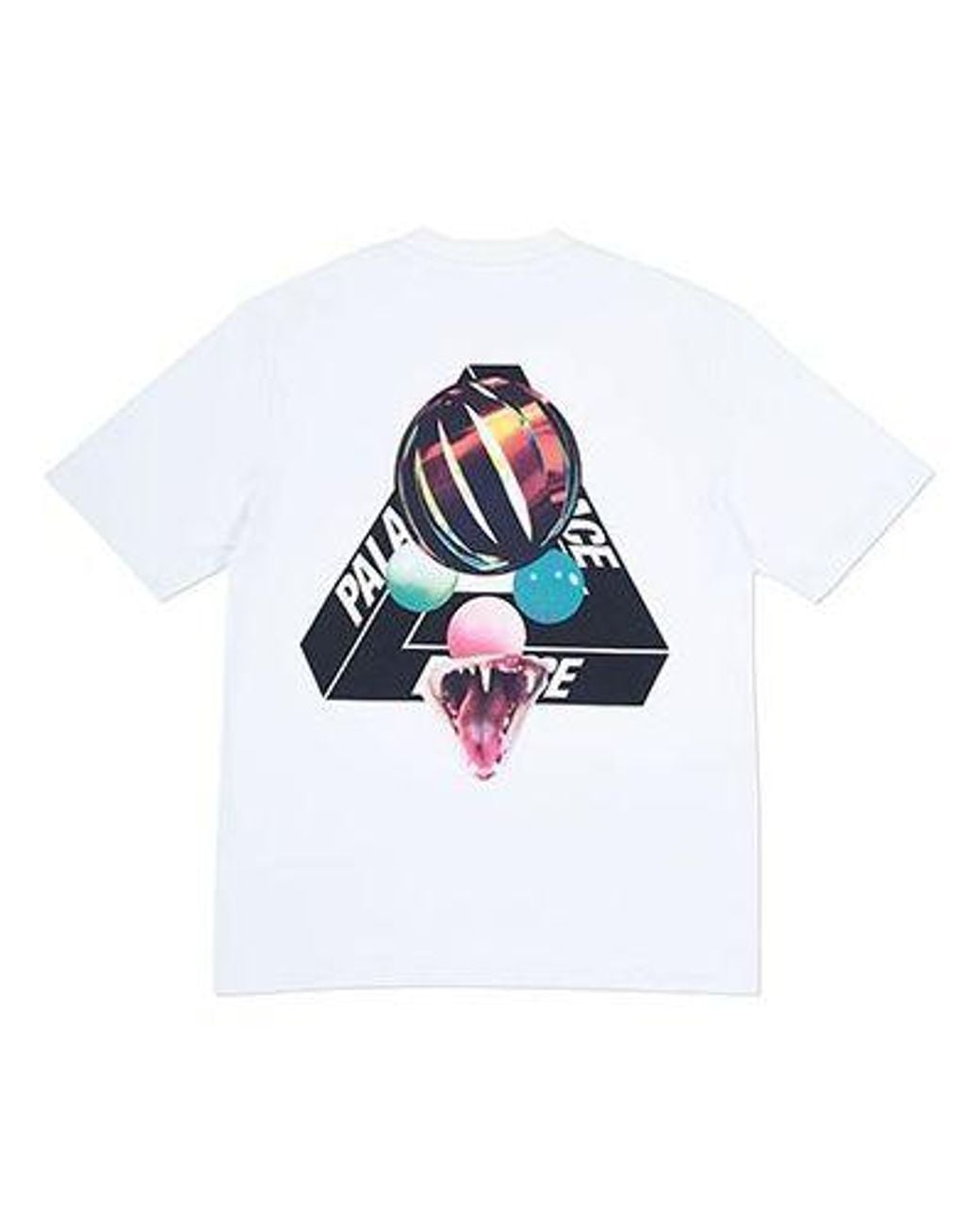 Palace Blue Sans Ferg T-Shirt Glasses Back Logo Short Sleeve