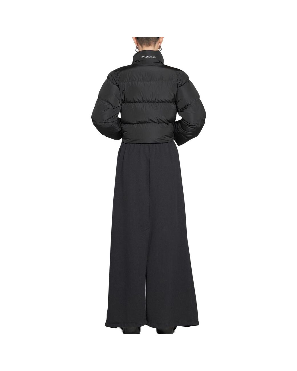 Balenciaga Black Shrunk Puffer Jacket for men