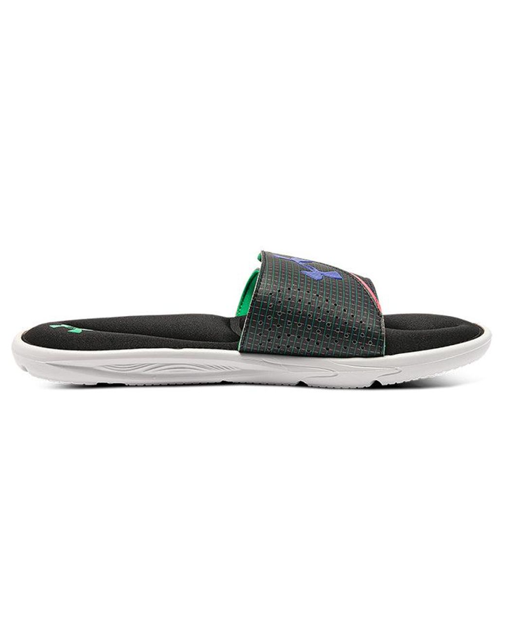 Under Armour Green Ignite 6 Graphic Strap Slide Cerise' for men