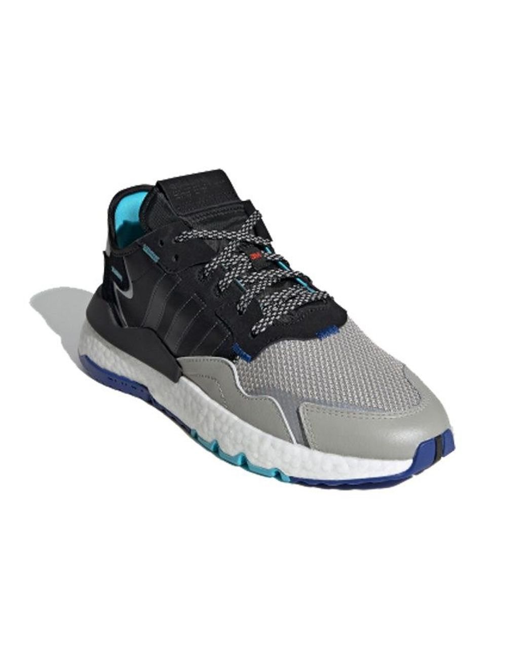 adidas Originals Nite jogger '3m Black Metal Grey' in Blue for Men | Lyst