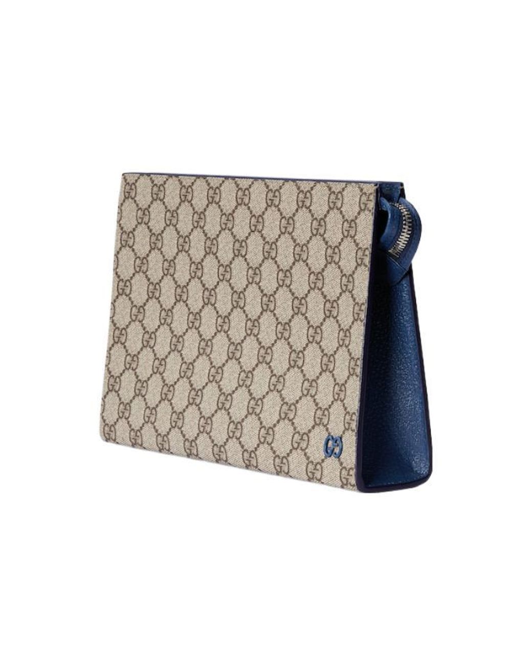 Gucci Metallic Pouch With Gg Detail Ebony Supreme' for men