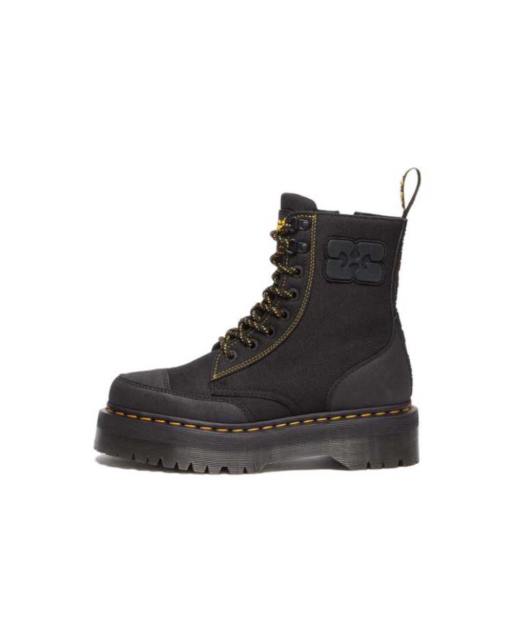 Dr. Martens Black Dr.Martens X Ganni Jadon Nylon Platform Boots for men