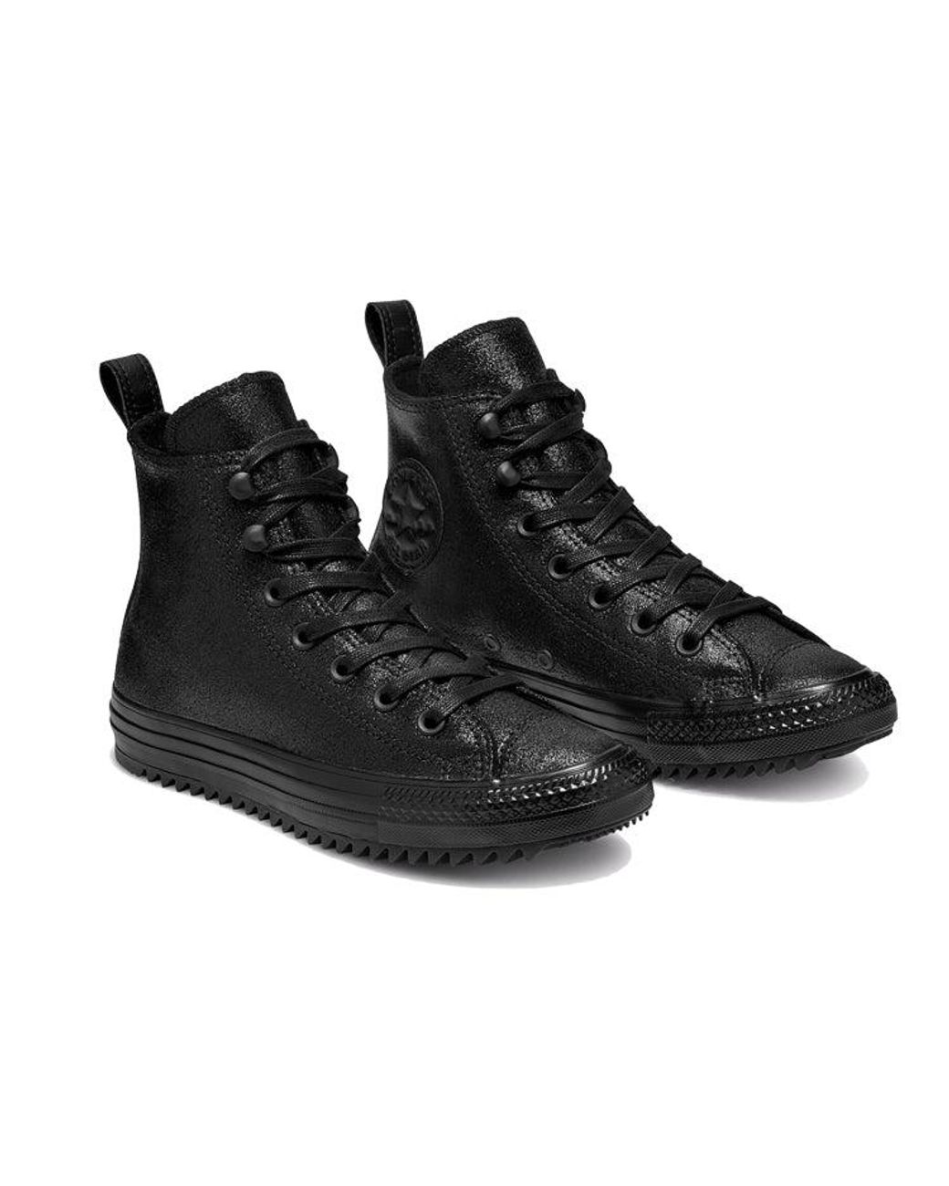 Converse Black (Wmns) Space Mountain Hiker Chuck Taylor All Star High Top Suede Samurai