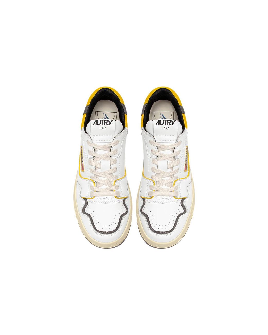 Autry White Clc Leather Sneakers for men